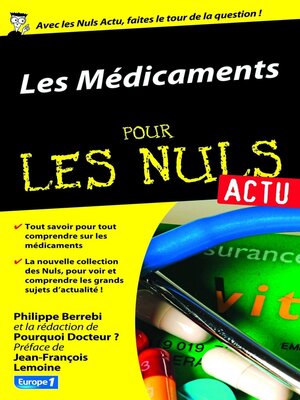 cover image of Les médicaments pour les Nuls Actu